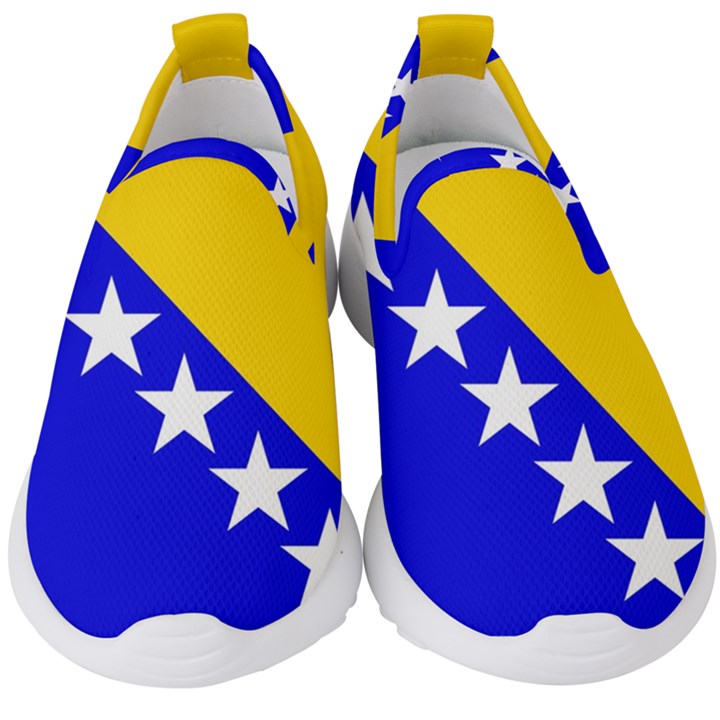 Bosnia And Herzegovina Kids  Slip On Sneakers