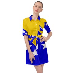 Bosnia And Herzegovina Belted Shirt Dress by tony4urban