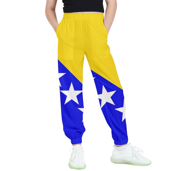 Bosnia And Herzegovina Kids  Elastic Waist Pants