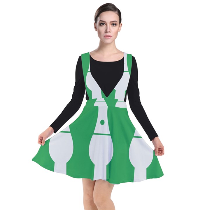 Hedmark Flag Plunge Pinafore Dress