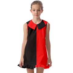 Namur Flag Kids  Pilgrim Collar Ruffle Hem Dress