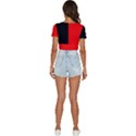 Namur Flag V-Neck Crop Top View4