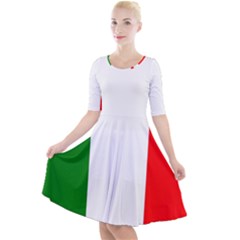 Neuchatel Quarter Sleeve A-line Dress by tony4urban