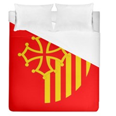 Languedoc Roussillon Flag Duvet Cover (queen Size) by tony4urban