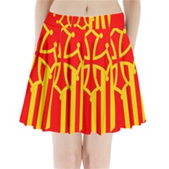 Languedoc Roussillon Flag Pleated Mini Skirt by tony4urban