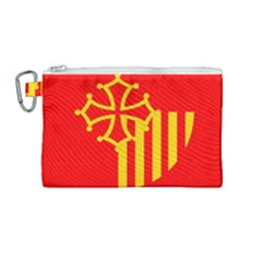 Languedoc Roussillon Flag Canvas Cosmetic Bag (medium) by tony4urban