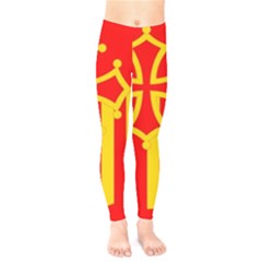 Languedoc Roussillon Flag Kids  Classic Winter Leggings