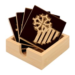 Languedoc Roussillon Flag Bamboo Coaster Set