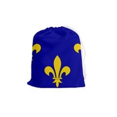 Ile De France Flag Drawstring Pouch (medium) by tony4urban