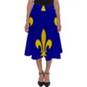 Ile De France Flag Perfect Length Midi Skirt View1