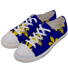 Ile De France Flag Men s Low Top Canvas Sneakers by tony4urban