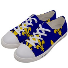 Ile De France Flag Women s Low Top Canvas Sneakers by tony4urban