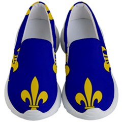 Ile De France Flag Kids Lightweight Slip Ons by tony4urban