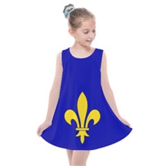 Ile De France Flag Kids  Summer Dress by tony4urban