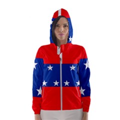 Netherlands Antilles Women s Hooded Windbreaker