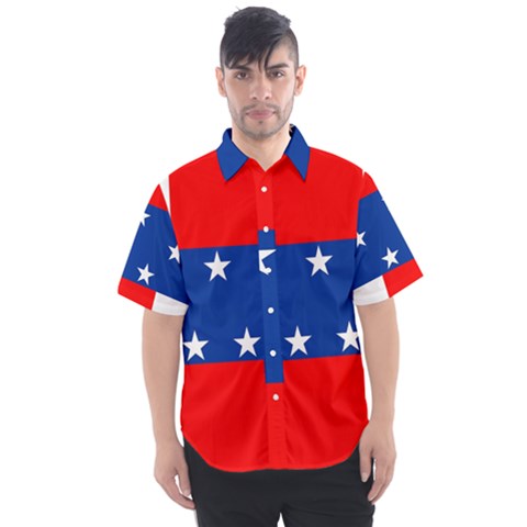 Netherlands Antilles Men s Short Sleeve Shirt by tony4urban