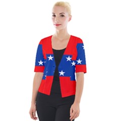 Netherlands Antilles Cropped Button Cardigan by tony4urban