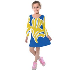 Brussels Kids  Long Sleeve Velvet Dress