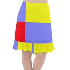 Nitriansky Flag Fishtail Chiffon Skirt