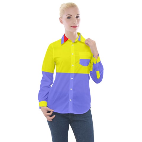 Nitriansky Flag Women s Long Sleeve Pocket Shirt by tony4urban