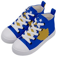 Kosovo Kids  Mid-top Canvas Sneakers by tony4urban