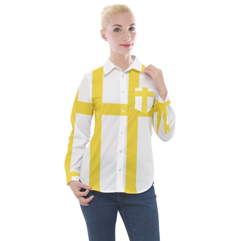 Nord Trondelag Women s Long Sleeve Pocket Shirt by tony4urban