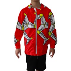 Isle Of Man Kids  Hooded Windbreaker