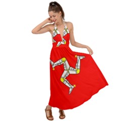 Isle Of Man Backless Maxi Beach Dress by tony4urban