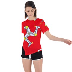 Isle Of Man Asymmetrical Short Sleeve Sports Tee by tony4urban