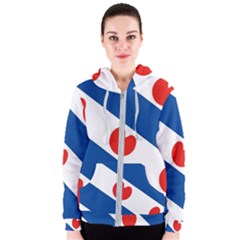 Frisian Flag Women s Zipper Hoodie