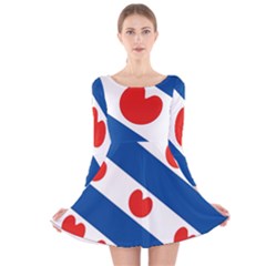 Frisian Flag Long Sleeve Velvet Skater Dress