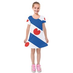 Frisian Flag Kids  Short Sleeve Velvet Dress