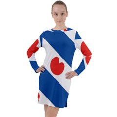 Frisian Flag Long Sleeve Hoodie Dress