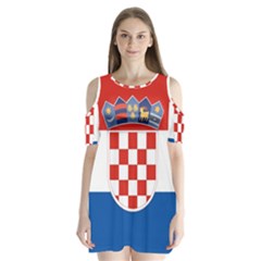 Croatia Shoulder Cutout Velvet One Piece