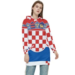 Croatia Women s Long Oversized Pullover Hoodie by tony4urban