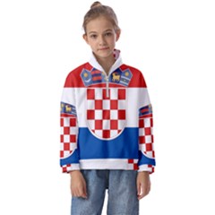 Croatia Kids  Half Zip Hoodie by tony4urban