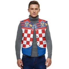 Croatia Men s Short Button Up Puffer Vest	