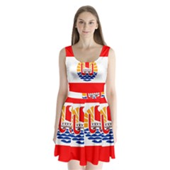 French Polynesia Split Back Mini Dress  by tony4urban