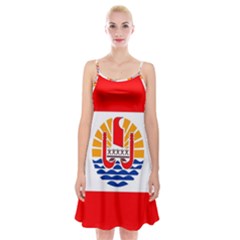 French Polynesia Spaghetti Strap Velvet Dress