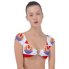 French Polynesia Cap Sleeve Ring Bikini Top by tony4urban