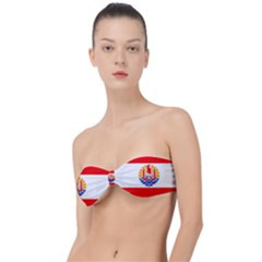 French Polynesia Classic Bandeau Bikini Top  by tony4urban