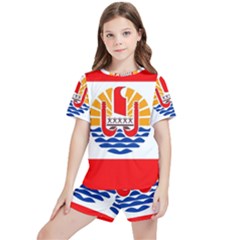 French Polynesia Kids  Tee And Sports Shorts Set by tony4urban