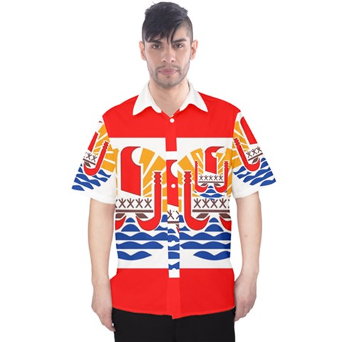 French Polynesia Men s Hawaii Shirt by tony4urban