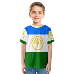 Bashkortostan Flag Kids  Sport Mesh Tee