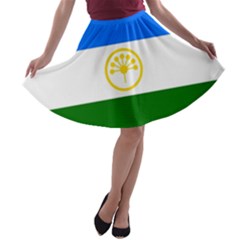 Bashkortostan Flag A-line Skater Skirt by tony4urban