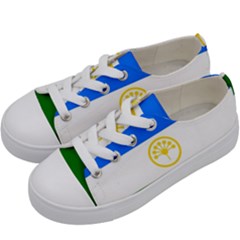 Bashkortostan Flag Kids  Low Top Canvas Sneakers