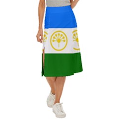 Bashkortostan Flag Midi Panel Skirt