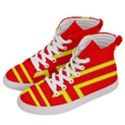 Normandy Flag Women s Hi-Top Skate Sneakers View2