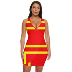 Normandy Flag Draped Bodycon Dress by tony4urban