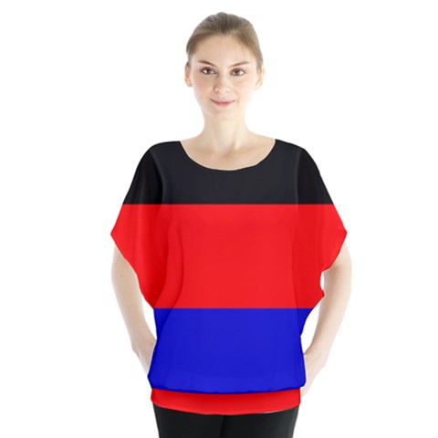 East Frisia Flag Batwing Chiffon Blouse by tony4urban